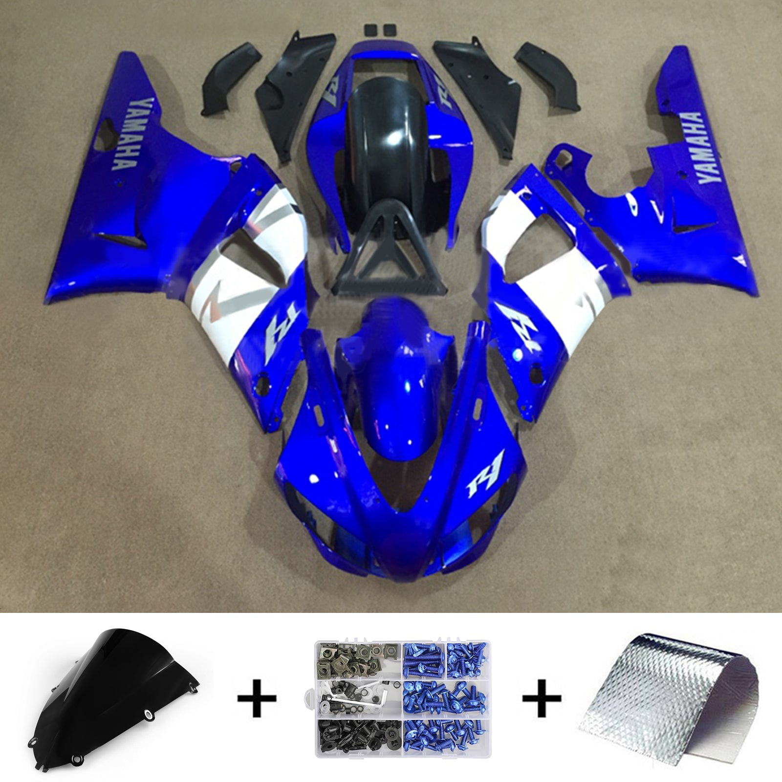 Yamaha YZF 1000 R1 1998-1999 Fairing Kit Bodywork Plastic ABS