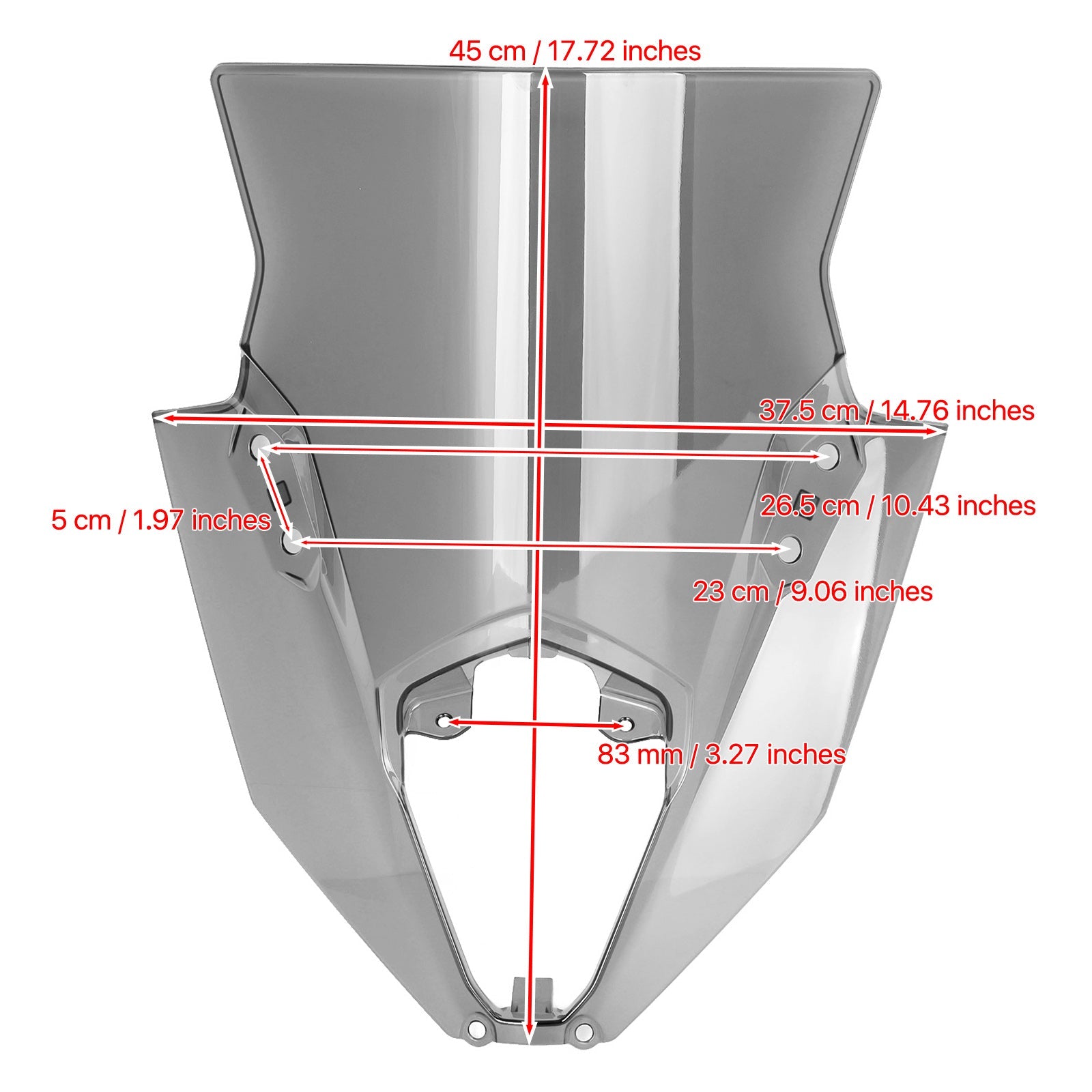 2020-2022 كاواساكي نينجا 650 ER6F واقي الزجاج الأمامي