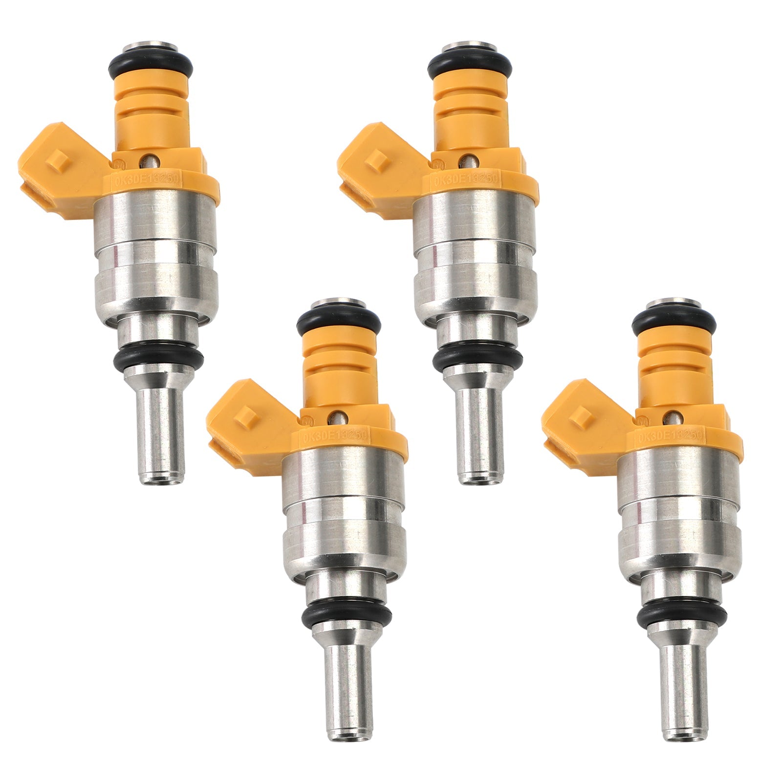 4pcs Fuel Injectors 0K30E13250 fit Kia Rio 1.6L L4 2001-2005 FJ640 Generic