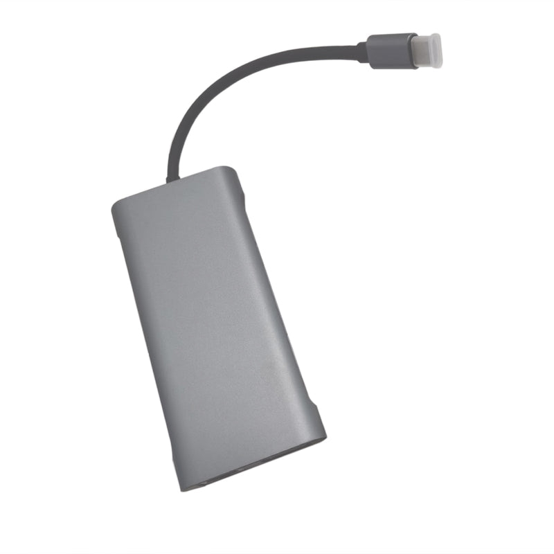 11 en 1 USB-C Tipo C Salida HD 4K USB 3.0 HD Adaptador HUB Base multifunción