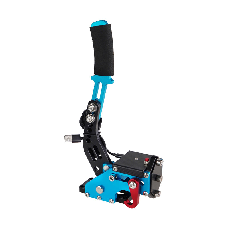 14Bit PS4/PS5 USB Handbrake Kits for Racing Games Steering Wheel Stand G29 Blue