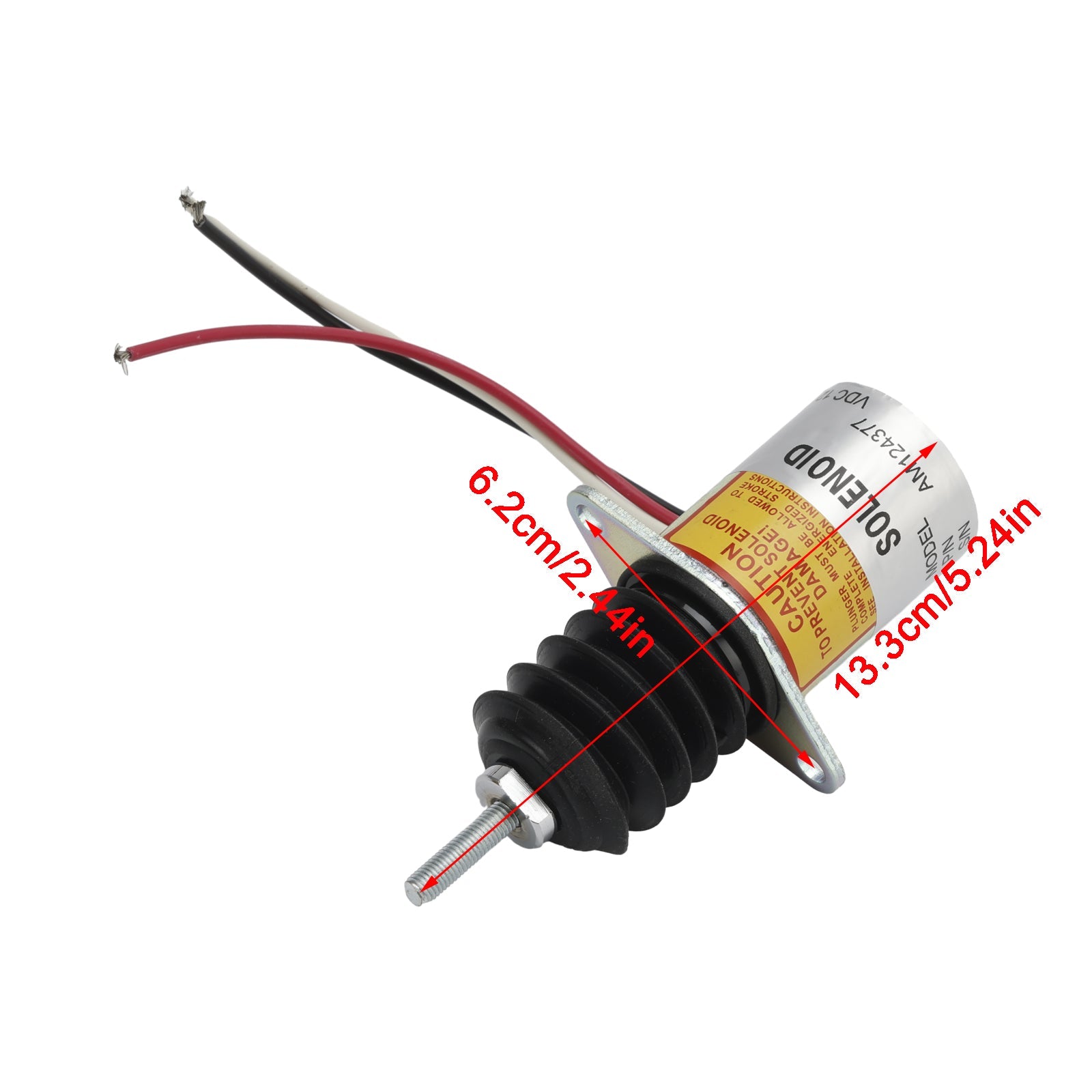 AM124379 AM124377 12V Fuel Shutoff Solenoid For John Deere 655 755 856