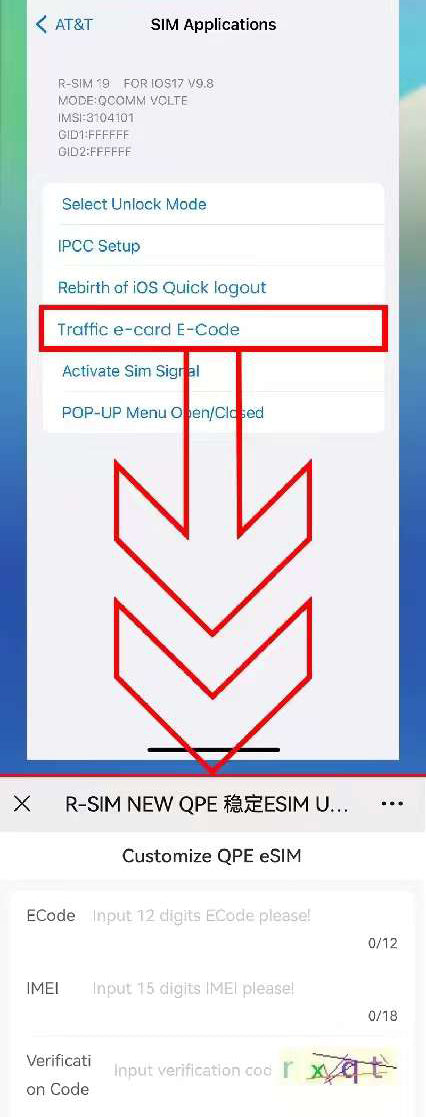 R-SIM19 NUEVA tarjeta SIM de desbloqueo estable QPE para iPhone 15 Plus 14 13 Pro Max 12 IOS17