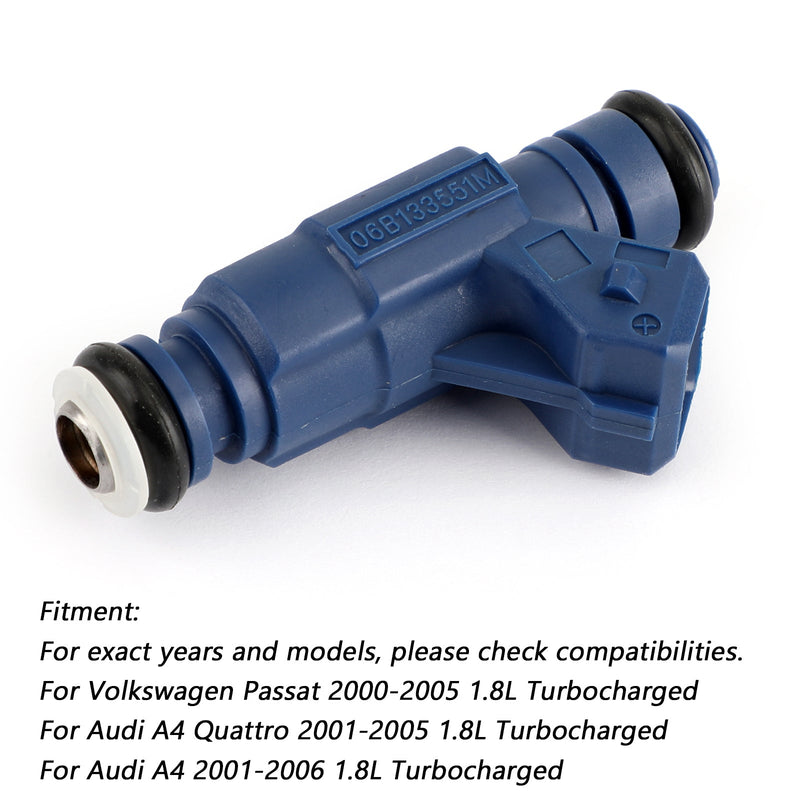 4PCS Fuel Injectors 0280156065 For Audi A4 Quattro VW Passat 1.8L 06B133551M 340cc 852-12185 0280156065 Generic