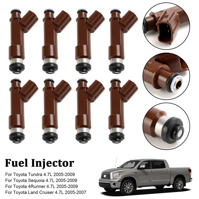 8 Uds inyector de combustible 23250-50060 compatible con TUNDRA SEQUOIA 4RUNNER compatible con GX470 LX470 4.7L