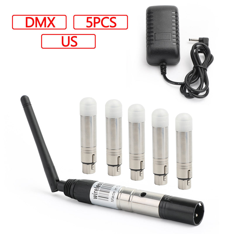 DMX512 Wireless Transmitter Receiver DMX Controller 2.4G Stage Lighting US
