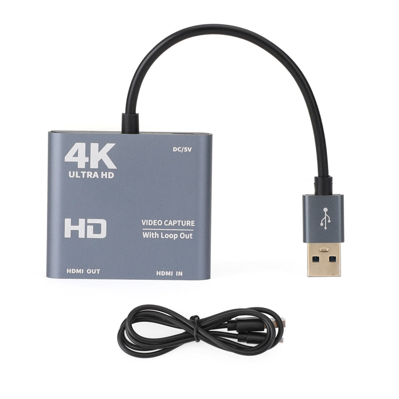 4K 1080P HD to USB 3.0 Video Audio Loop Out HD 1080p60 Capture Card Adapter  CA Market