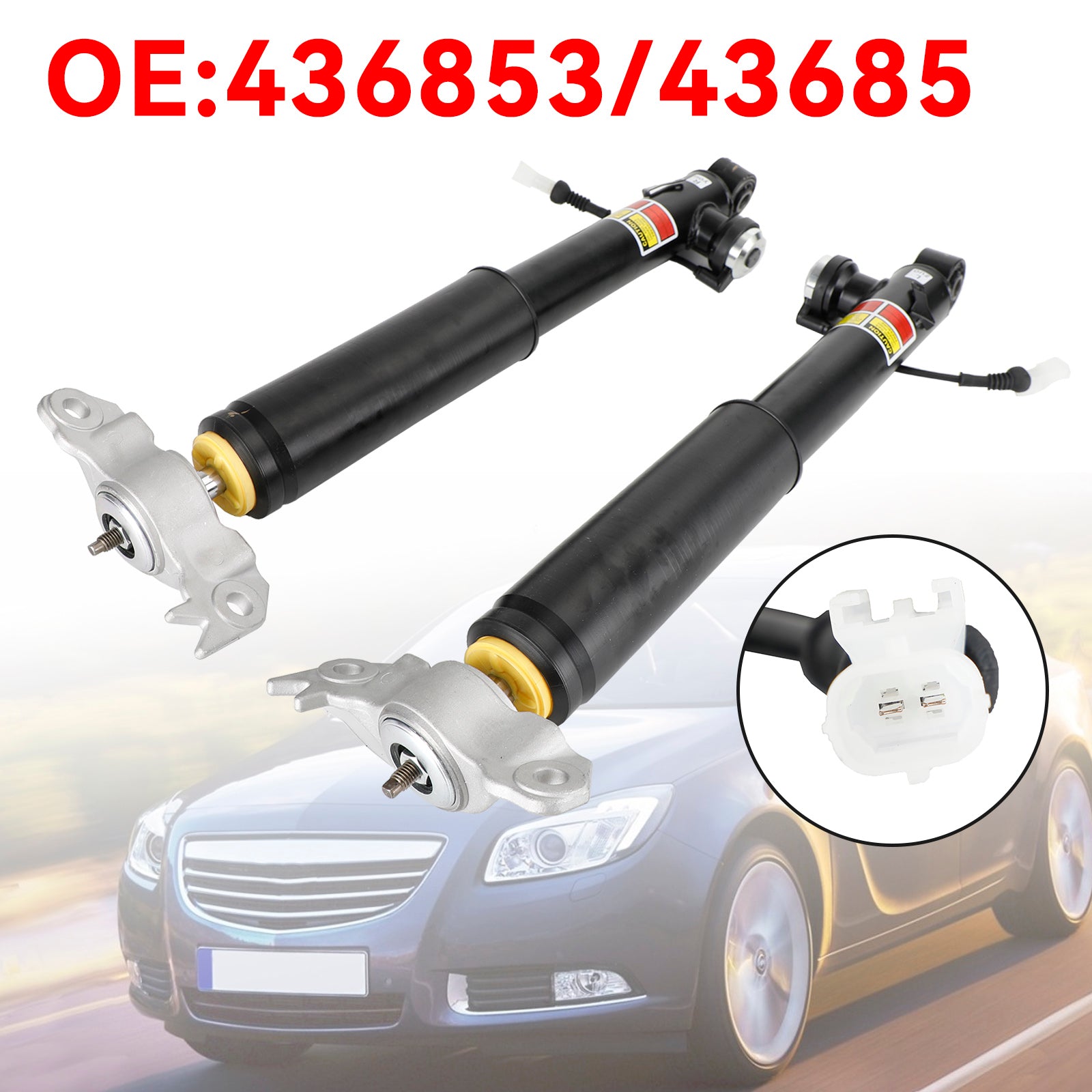 Pair Rear Shock Absorber Struts for Opel Insignia A 2008-2017 436853 436854