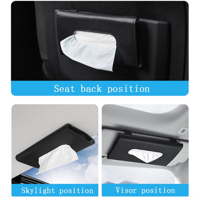 Car Sun Visor Napkin Holder Car Sun Visor Tissue Holder Tissue Case For Car PU B