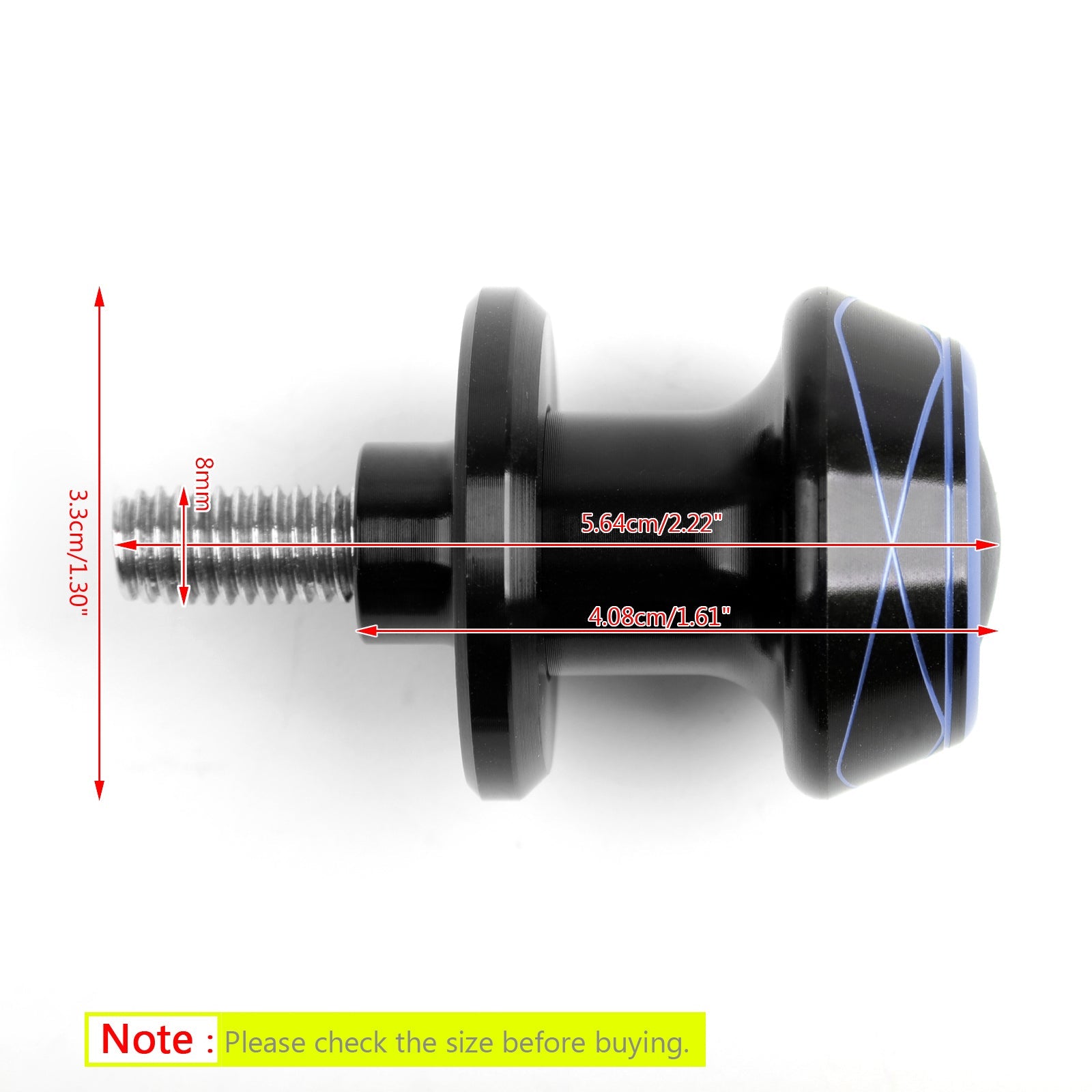 1 زوج 8 مللي متر موتو CNC Swingarm سوينغ الذراع بكرات بكرة المتزلجون لسوزوكي هوندا