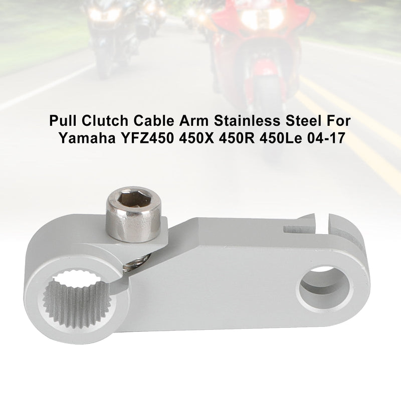 Brazo de cable de embrague de tracción plateado para Yamaha Yfz450 04-13 450X 450R 09-17 450Le genérico