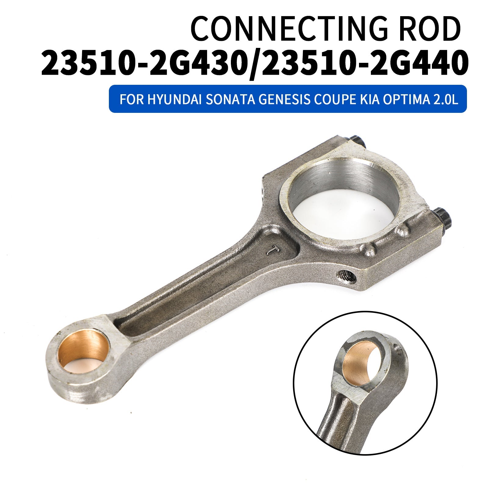 Connecting Rod 23510-2G440 For Hyundai Genesis Santa Fe Kia Optima 2.0L 2012-16 Generic