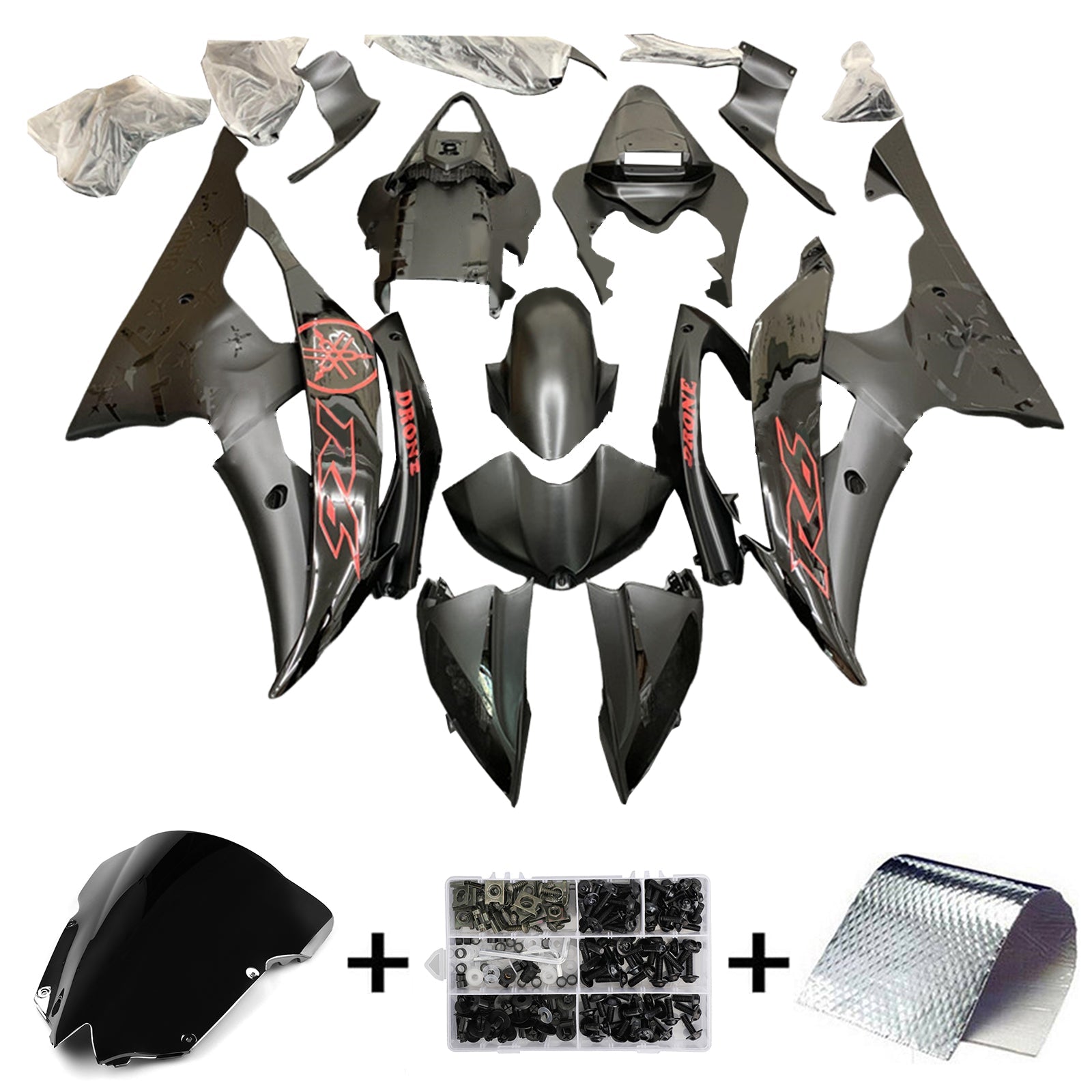 Yamaha YZF 600 R6 2008-2016 Fairing Kit Bodywork Plastic ABS