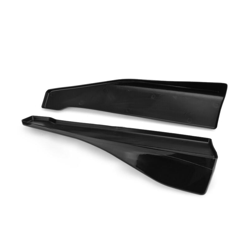 48cm Skirt Spoiler Rear Lip /Side Extension Rocker Splitters Winglet Wings Black Generic