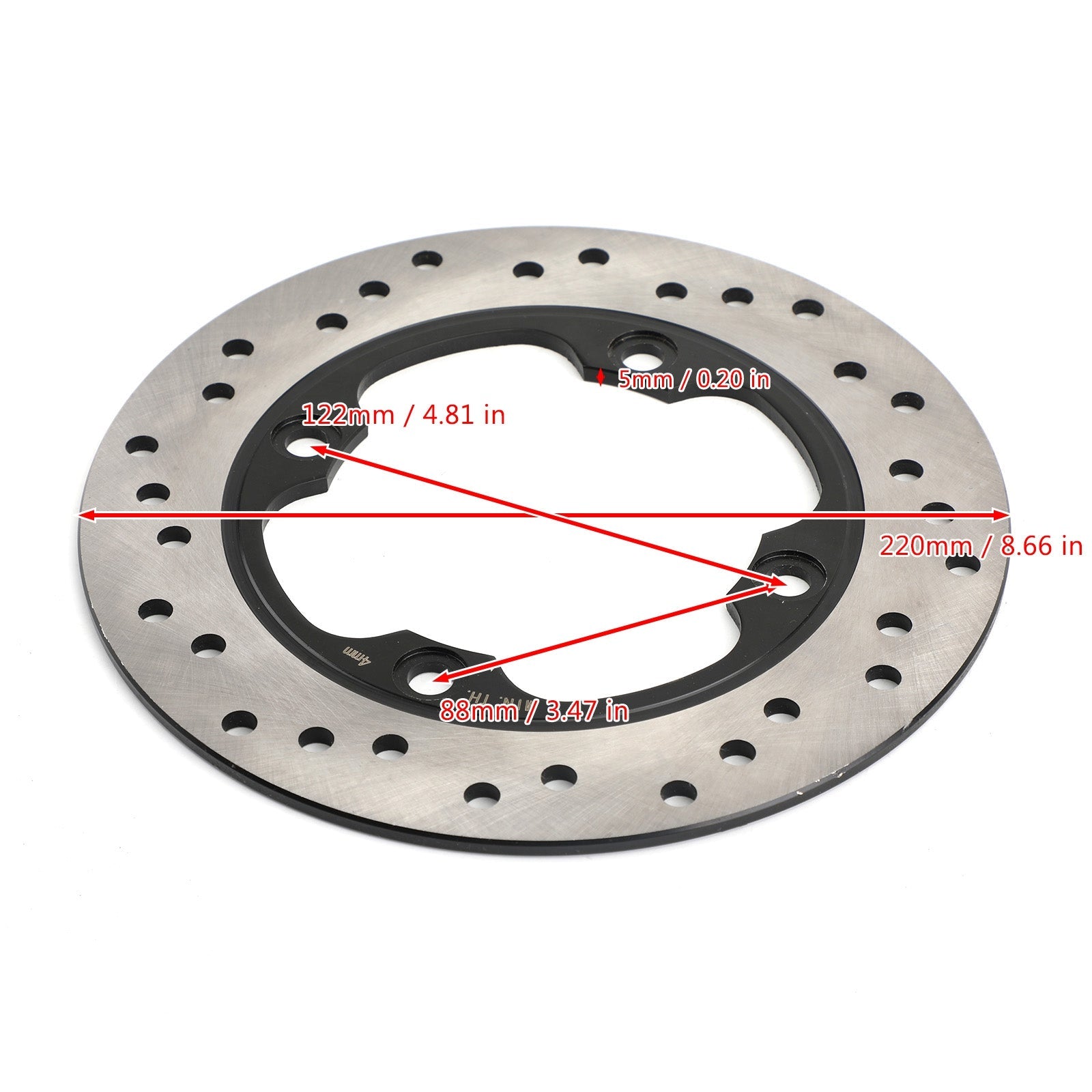 Rear Brake Disc Rotor for Triumph TT 600 Daytona 595 600 675 955i 96-12 T2025200 Generic