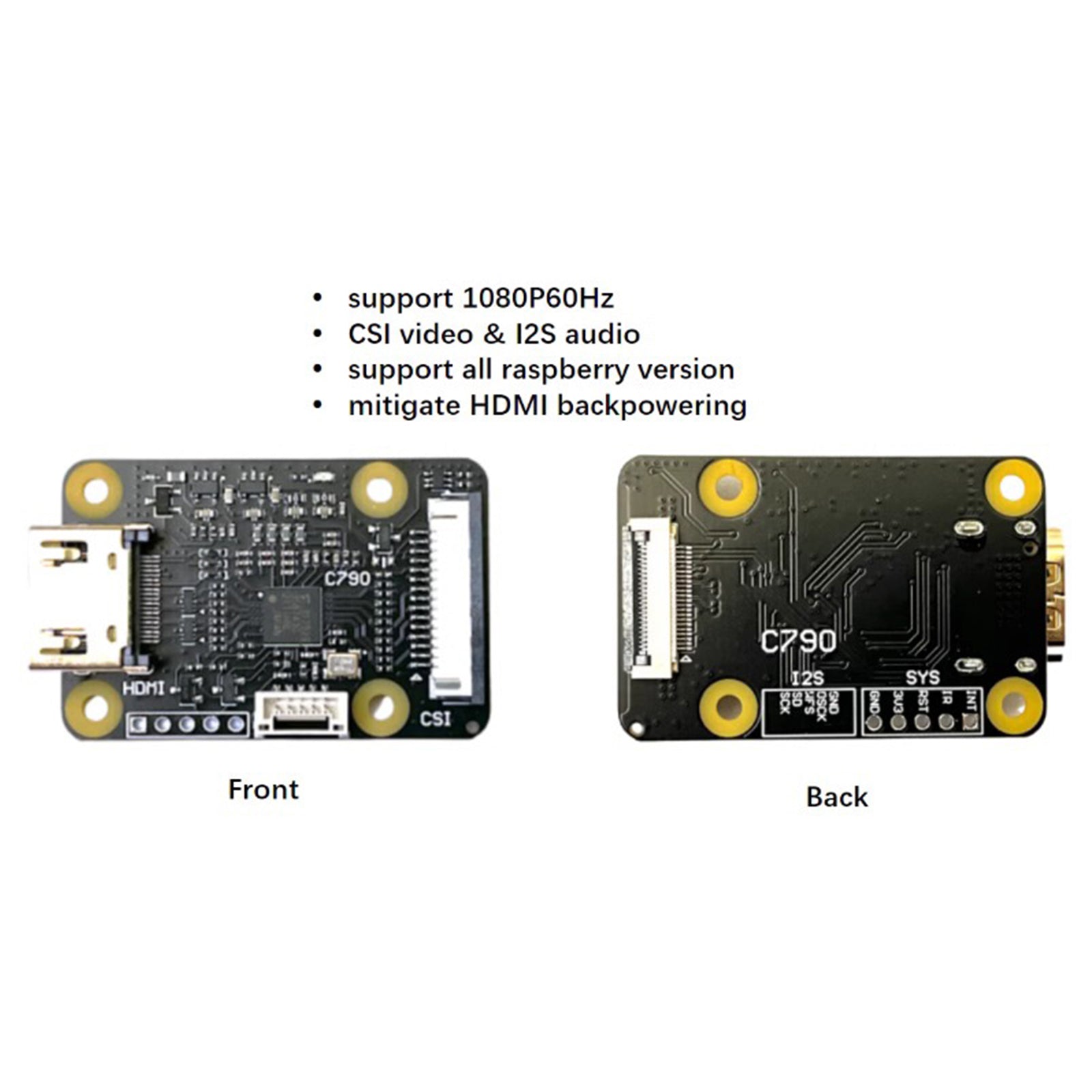 Módulo HDMI a CSI-2 C790 Entrada HDMI a placa de expansión CSI C0779 Pikvm