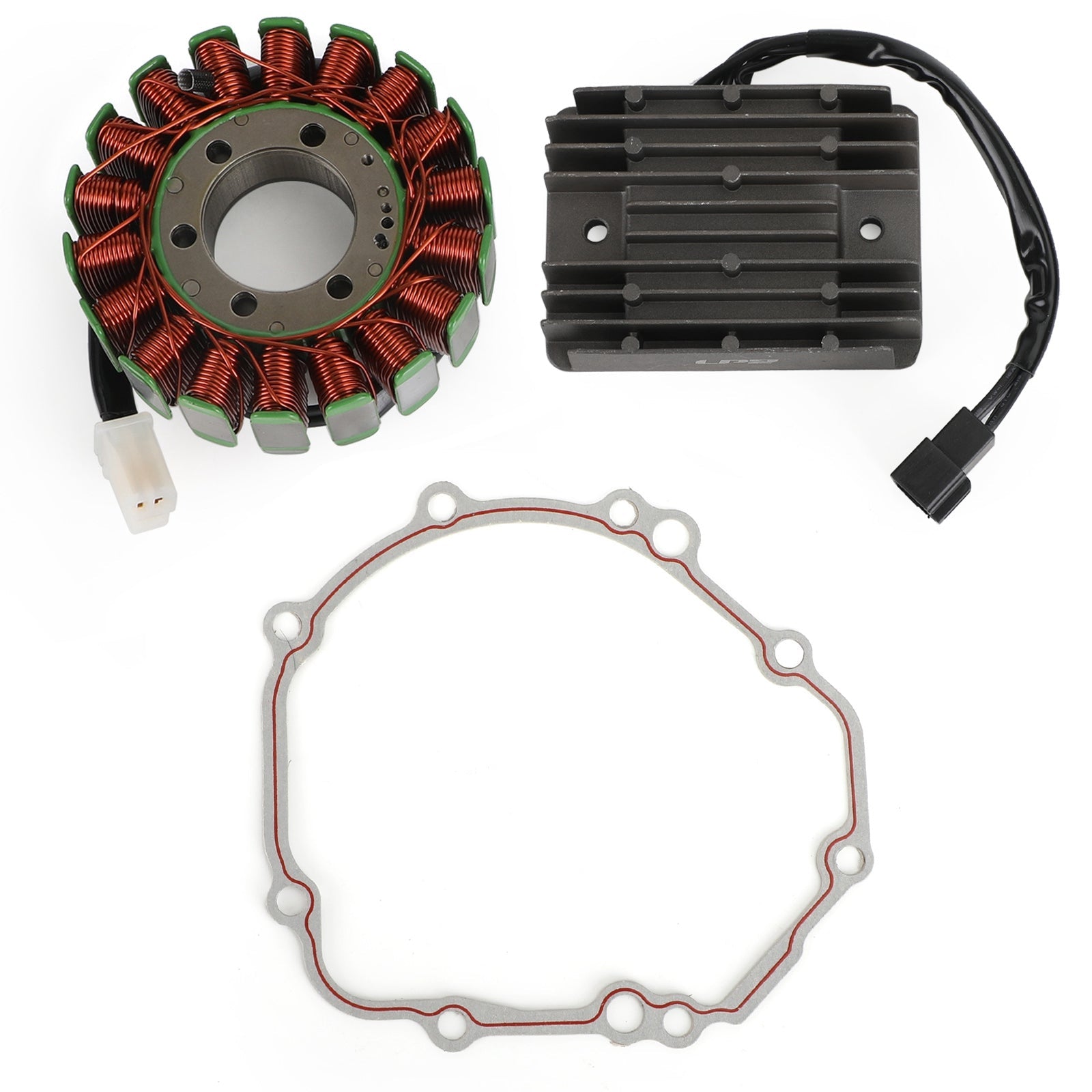 2004-2005 Suzuki GSXR 600 750 Magneto Coil Stator+Voltage Rectifier+Gasket Fedex Express