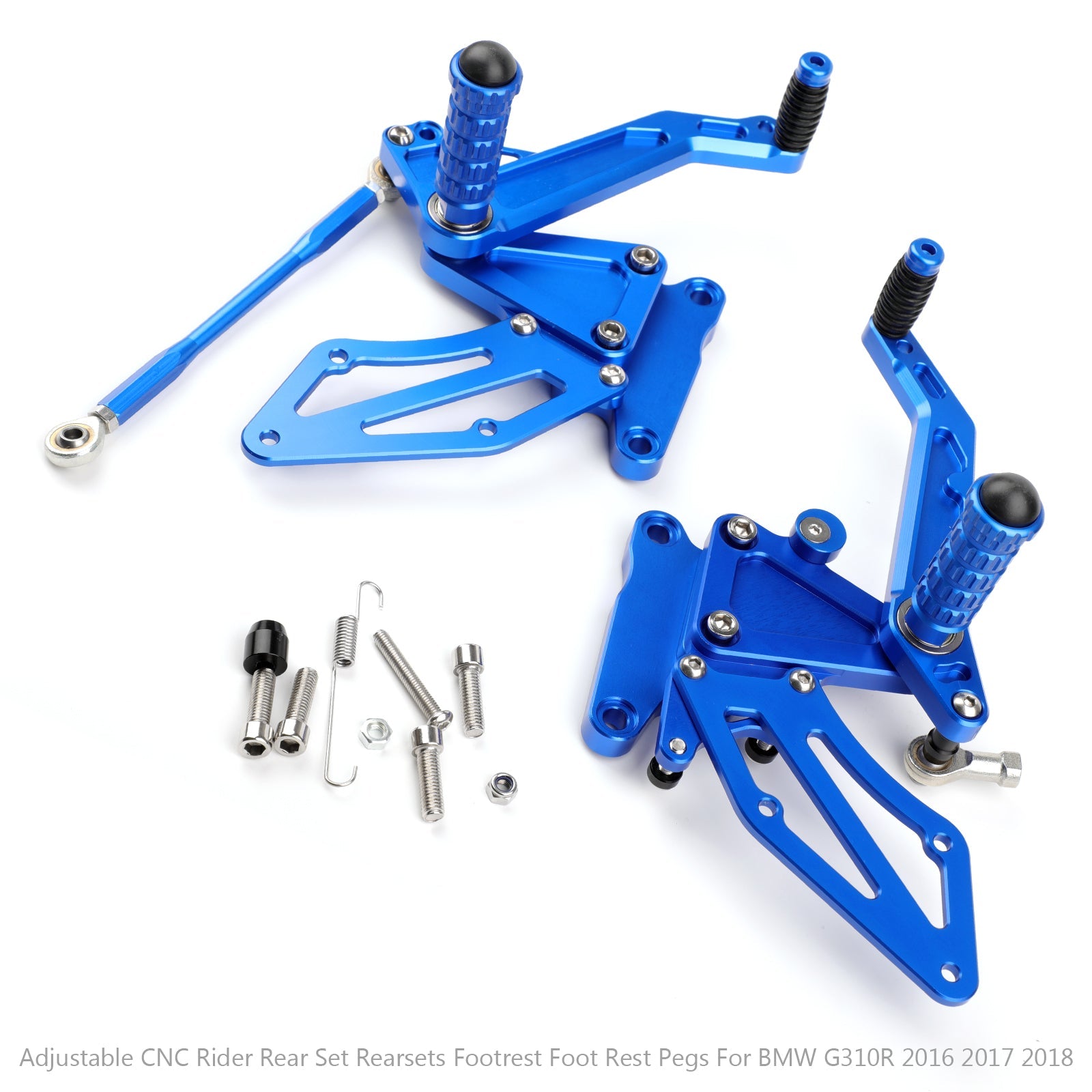 CNC Alu Rearsets Footpegs Fit for BMW G 310 R 2016 - 2019 (G310R K03) Generic