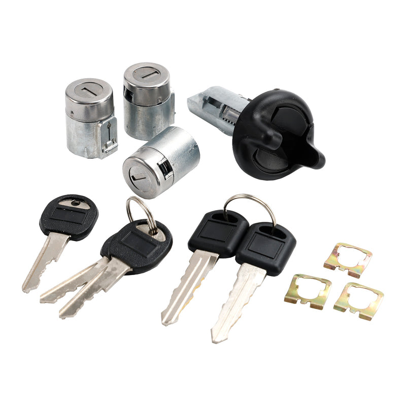 1998-1999 Chevrolet Tahoe Suburban GMC Suburban Yukon Ignition Switch Cylinder & 3 Door Lock Set W/2 Keys