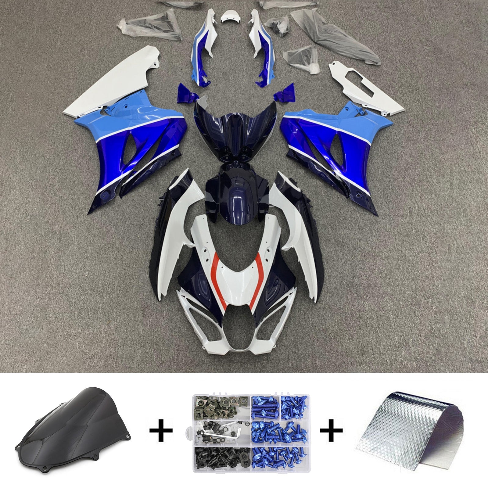 سوزوكي GSXR1000 2017-2023 K17 Fairing Kit هيكل السيارة بلاستيك ABS