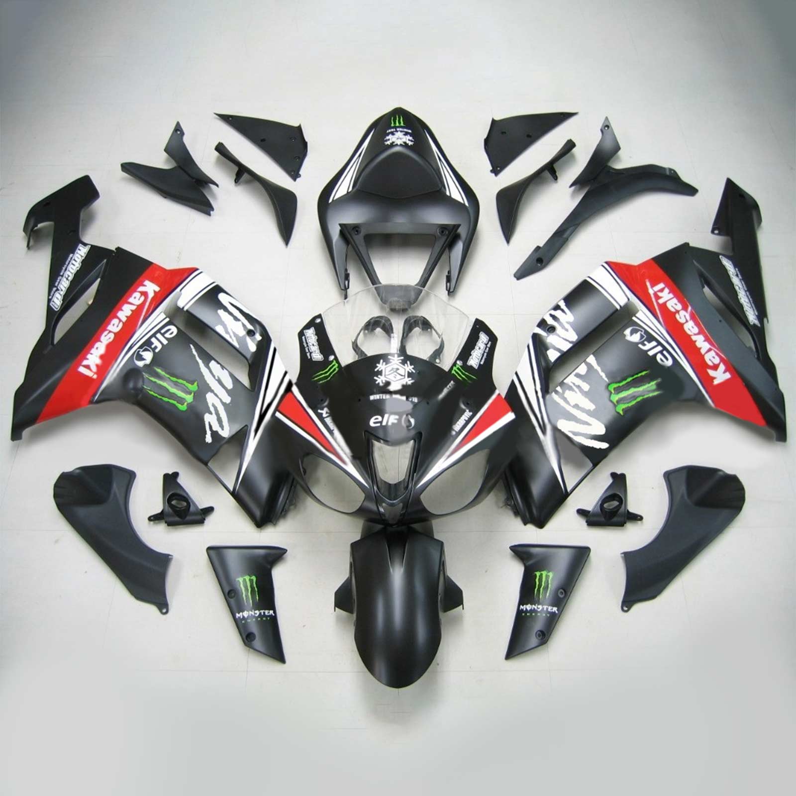 Kit Carenado Para Kawasaki ZX6R 636 2007-2008 Genérico