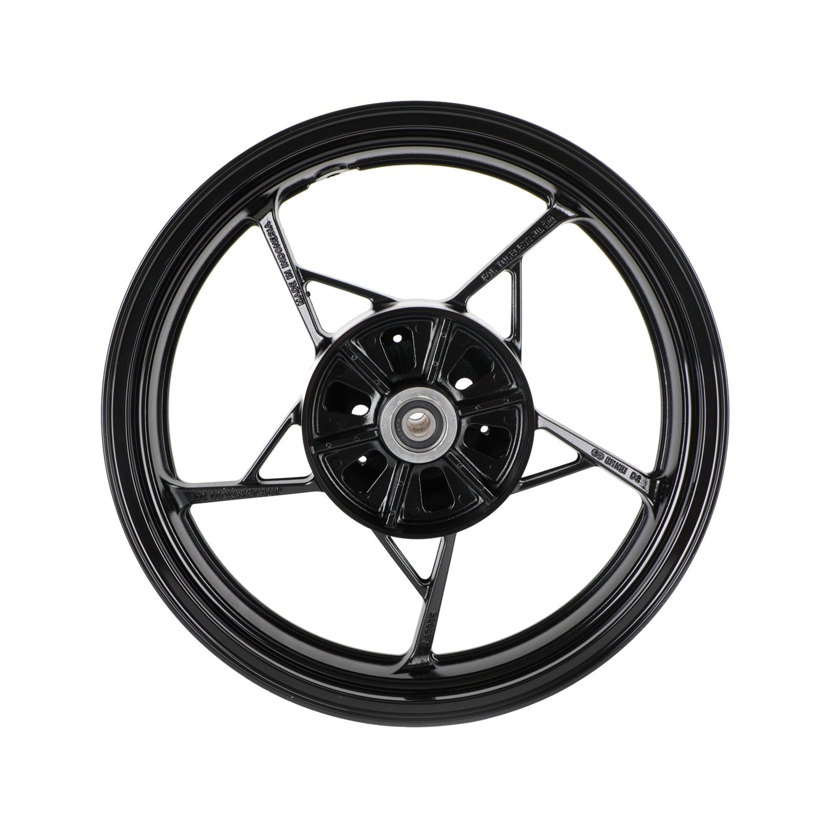 Black Rear Wheel Back Rim For Kawasaki Z400 EX400 Ninja 400 ABS 2018-2023 Generic