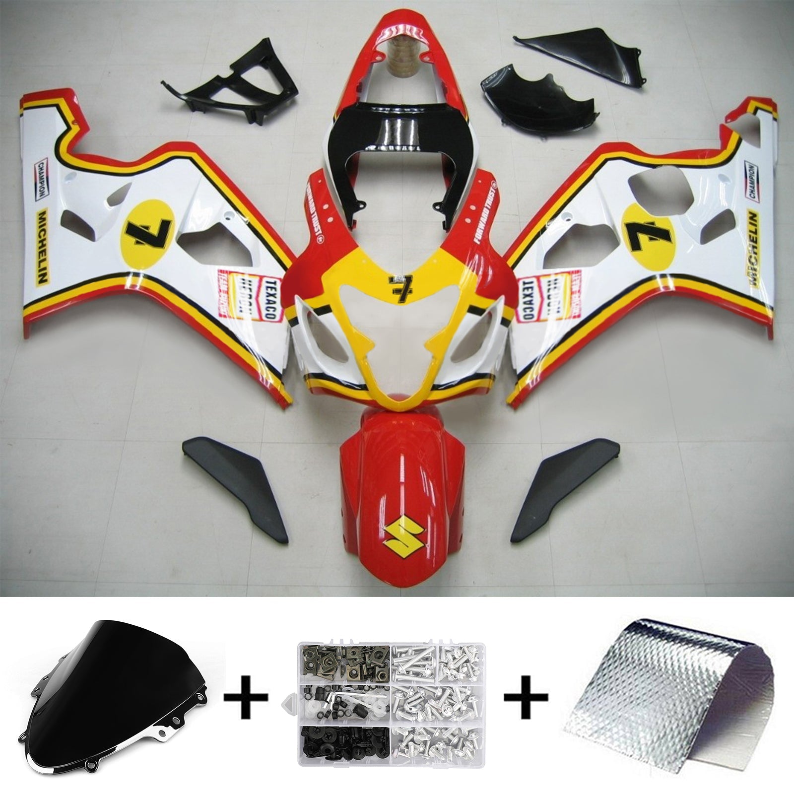 Suzuki GSXR 600/750 2004-2005 Fairing Kit Bodywork Plastic ABS