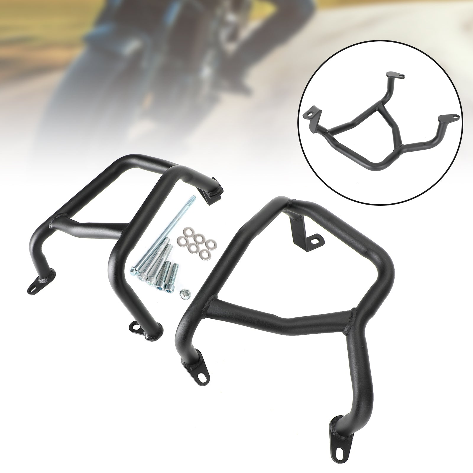 Engine Guard Frame Anti-Crash Bumper Protector For Honda Cb 400X 400F 21-22 Silver Generic