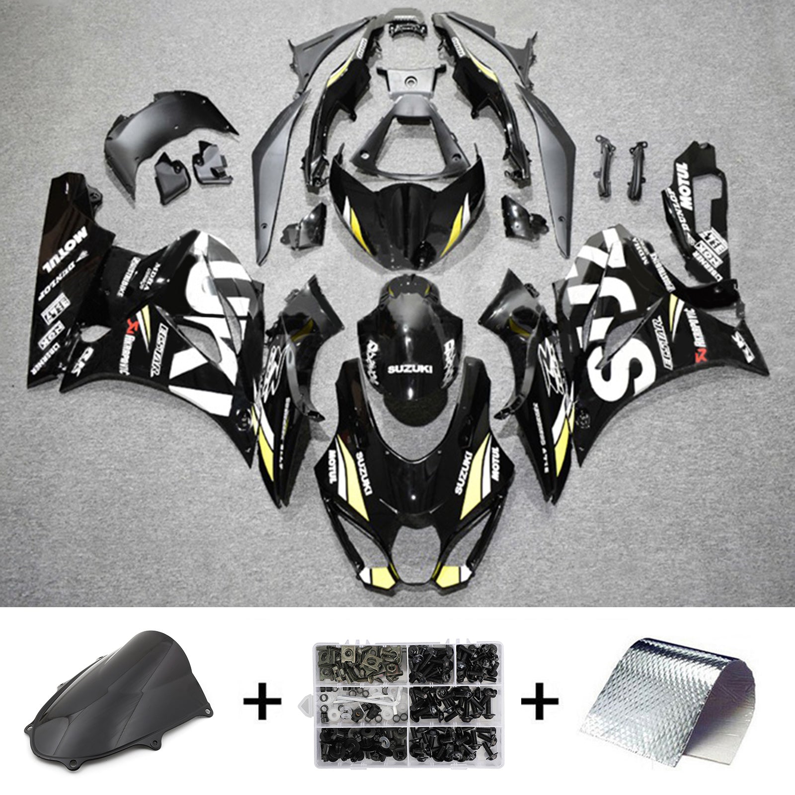 سوزوكي GSXR1000 2017-2023 K17 Fairing Kit هيكل السيارة بلاستيك ABS