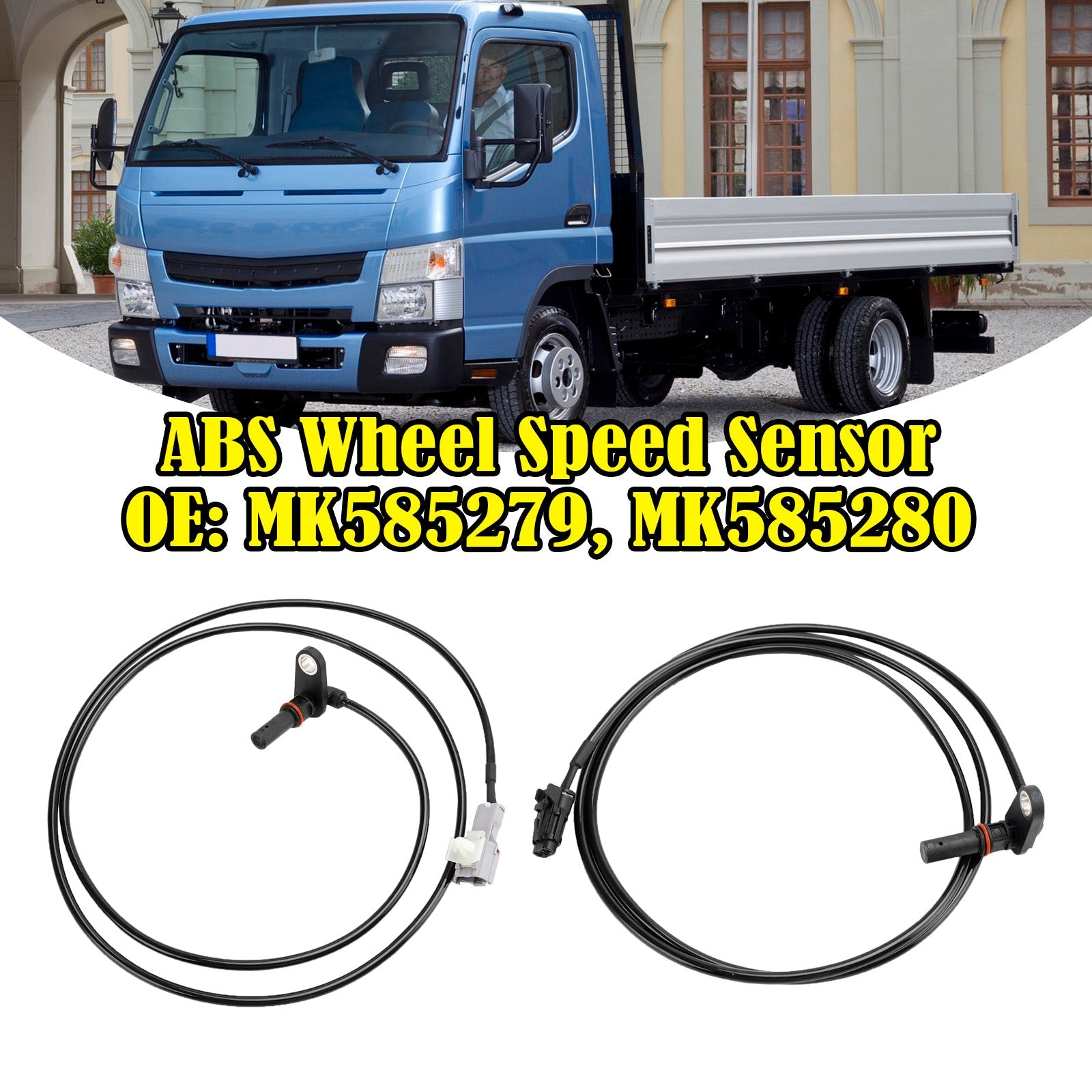 Sensor de velocidad de rueda trasera izquierda y derecha ABS, 2 uds., para Mitsubishi Fuso Canter 3,0