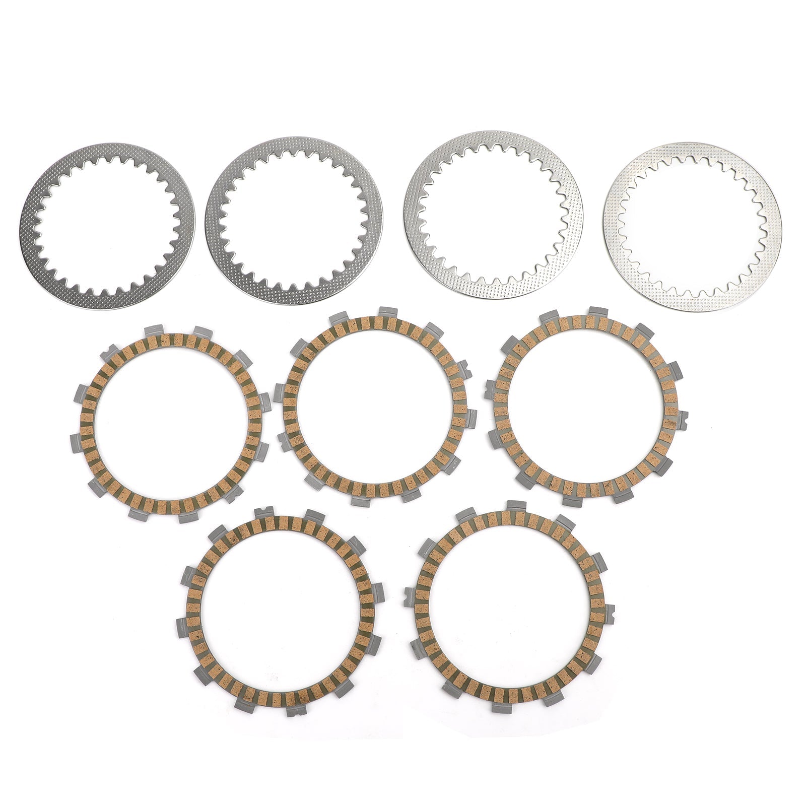 Clutch Kit Steel & Friction Plates fit for Kawasaki KLX125 Suzuki GN125 GSX-R150 Generic