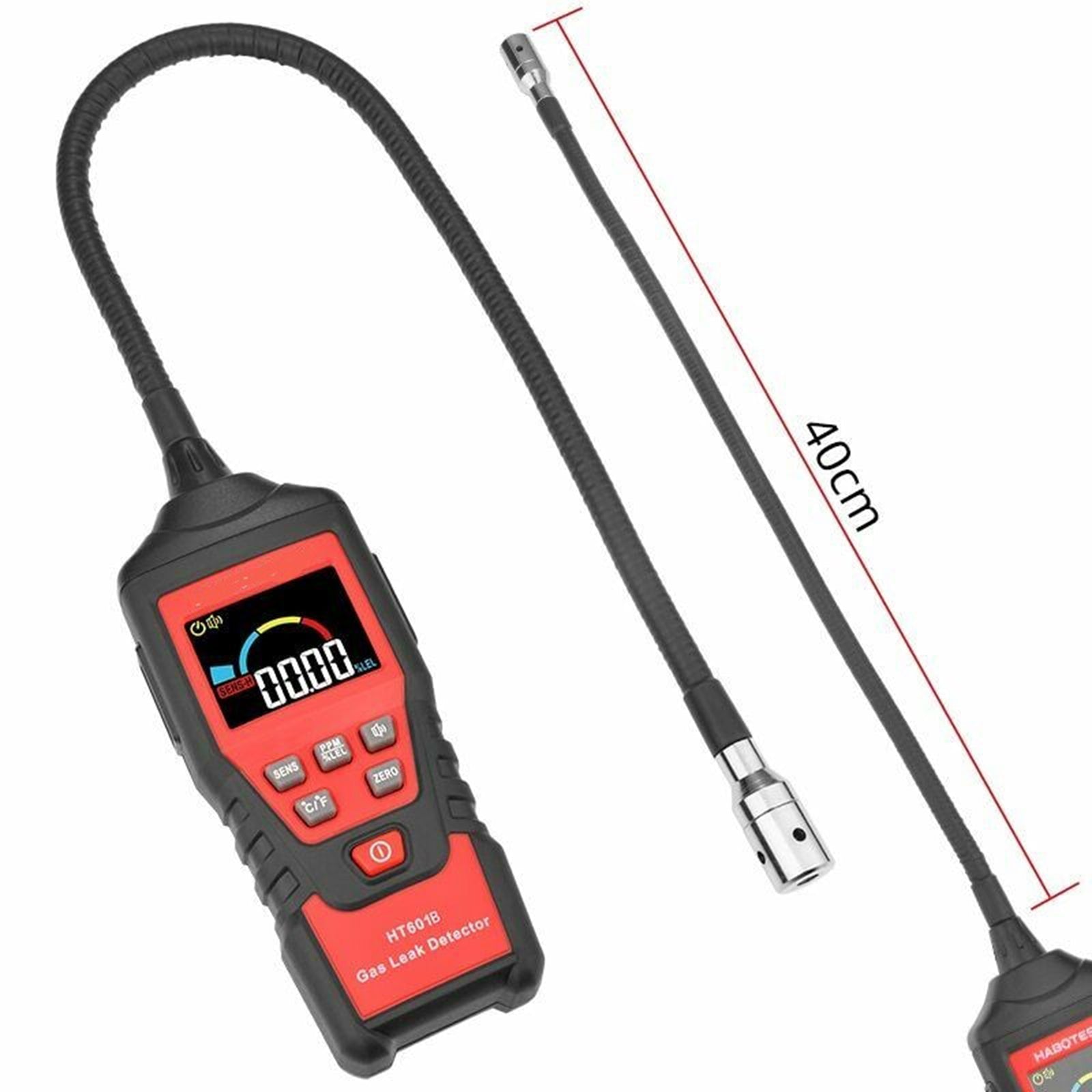 Detector de fugas de gas Detector de gas combustible portátil Probador LCD Fuga visual