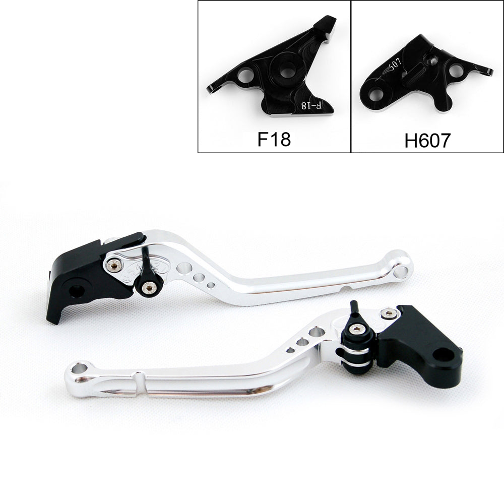 Long Brake Clutch Levers For Honda  07-13 CBR600F 11-13 CBF600/SA Black Generic