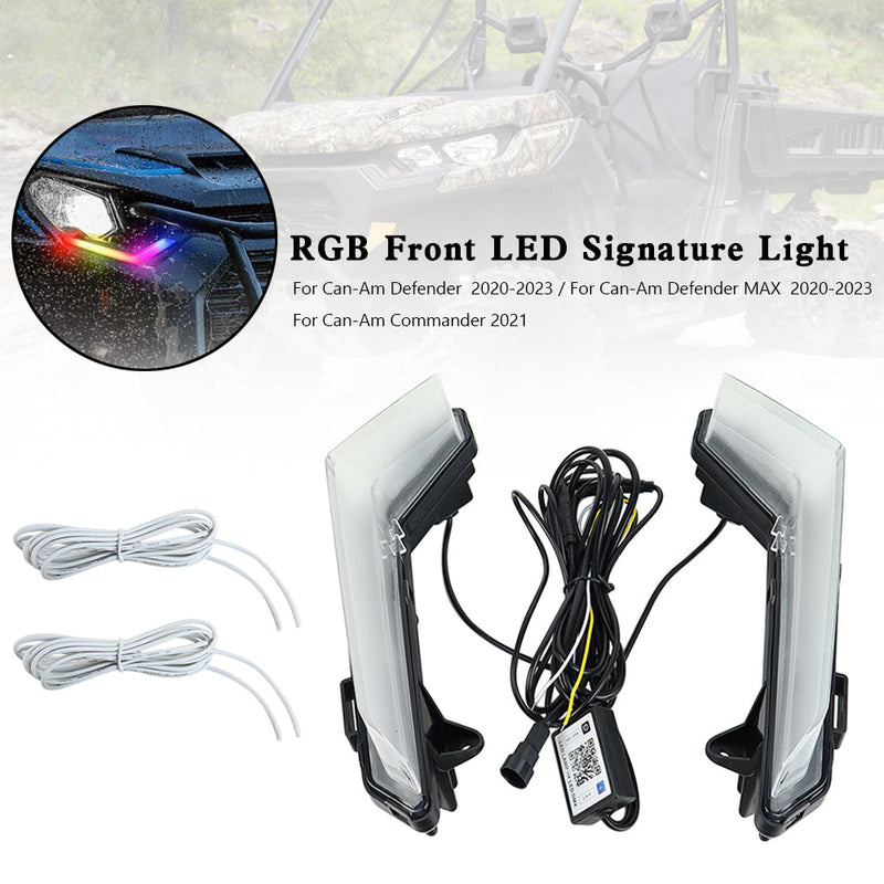 Luz LED frontal RGB para Can-Am Commander Defender Max 2020-2023