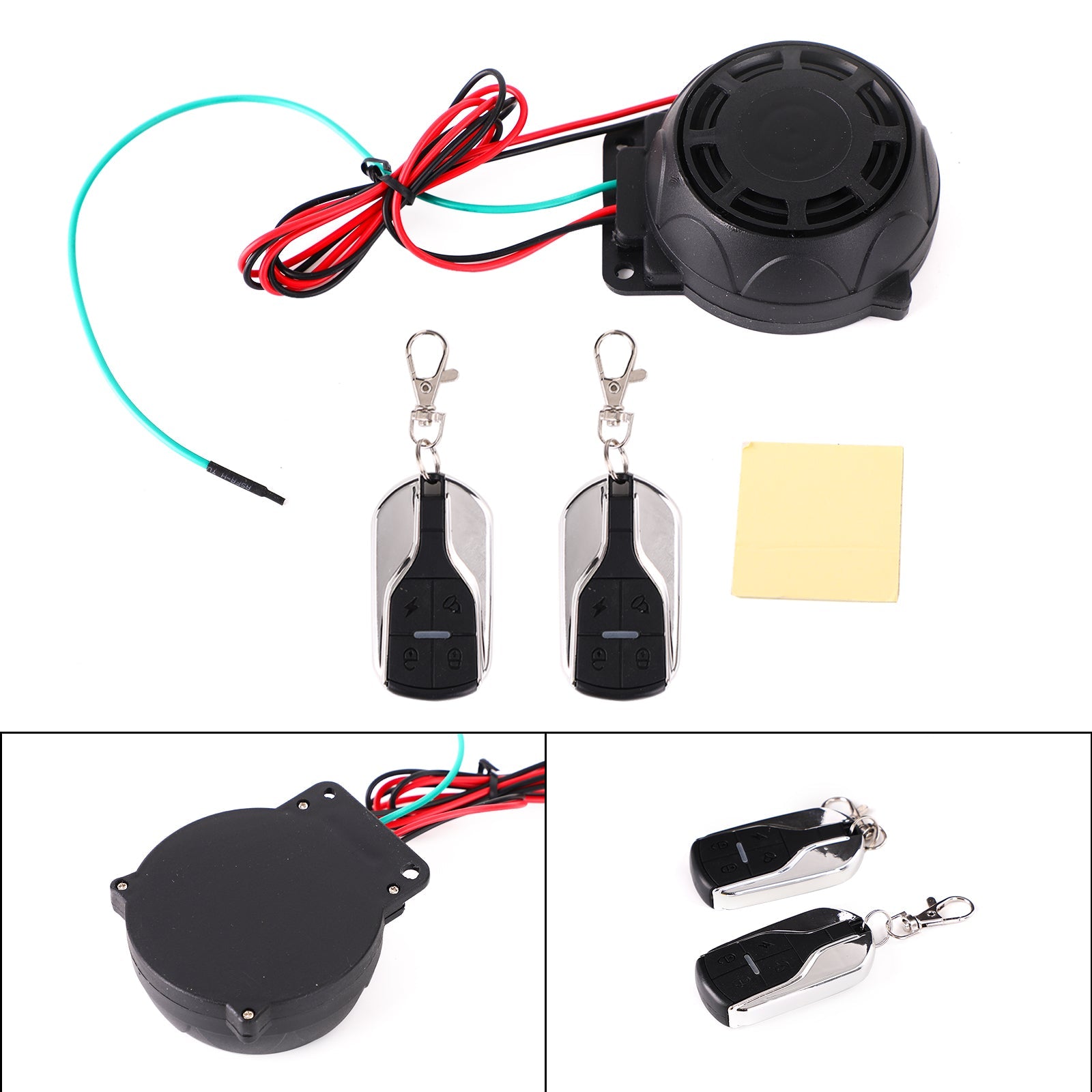 Kit de sistema de alarma de control remoto de seguridad antirrobo detector para motocicleta genérico