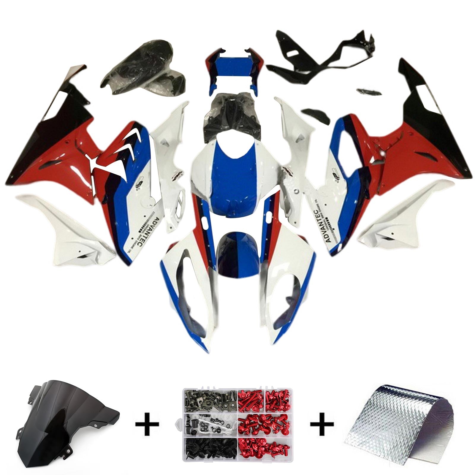 Amotopart BMW S1000RR 2015-2016 Kit Carenado Carrocería Plástico ABS