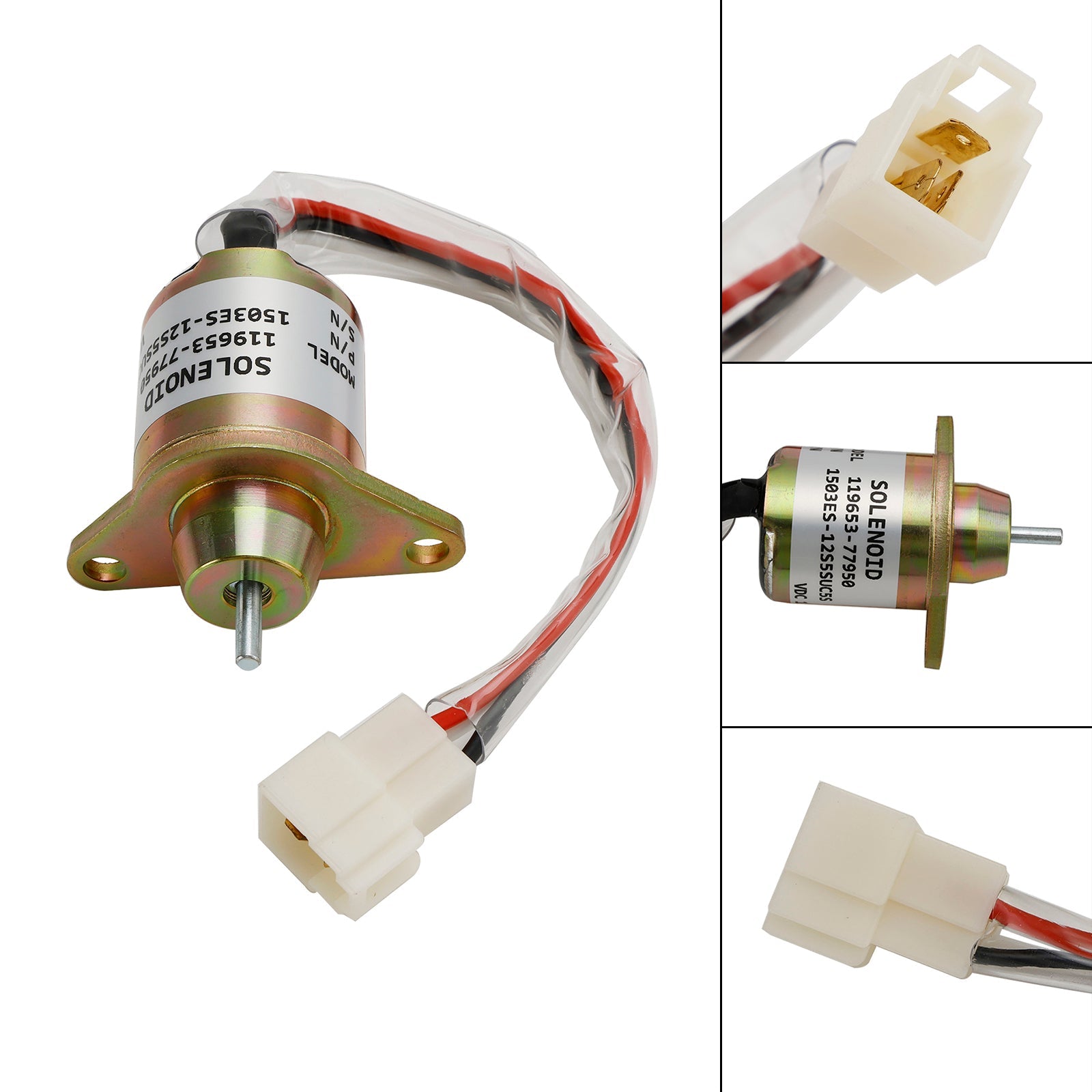 Fuel Shut Off Solenoid Valve Fits For Yanmar 1503ES-12S5SUC5S 119653-77950