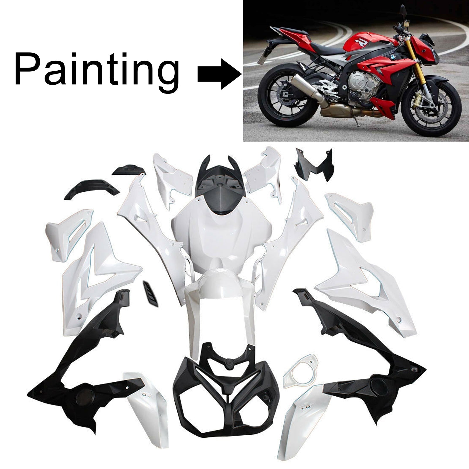 BMW S1000R 2014-2017 Fairing Kit هيكل السيارة بلاستيك ABS