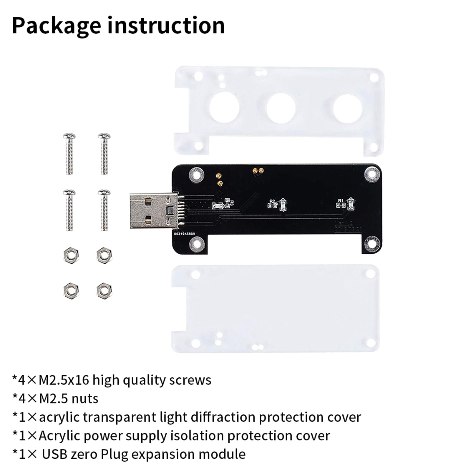 USB Dongle Module Connector for Raspberry Pi Zero / W / WHE Expansion Board