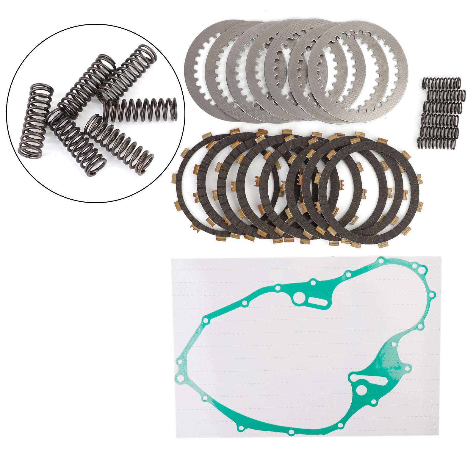 Kit de embrague Discos Discos Muelles Junta para Yamaha Raptor 700 700R 2006-2018 Genérico