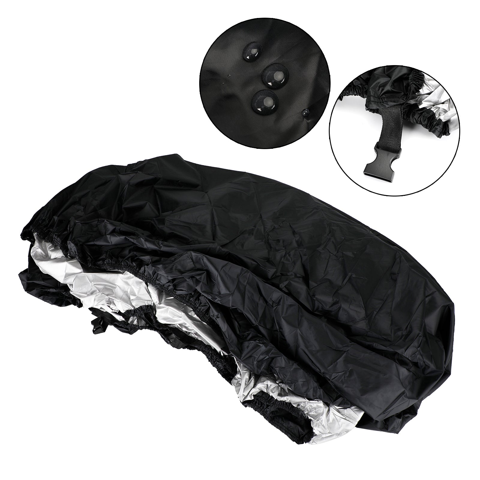 14-16 Ft Heavy Duty Waterproof Cover Black For V-Hull Trailerable Fishing Boat