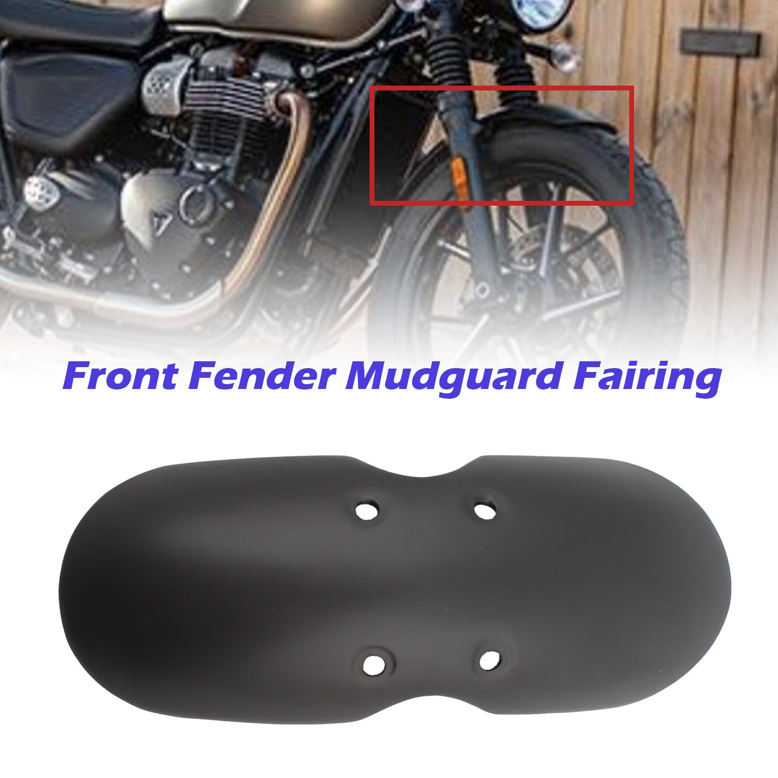 Front Fender Mudguard For Bonneville T100 Scrambler Thruxton 2001-2016 Generic