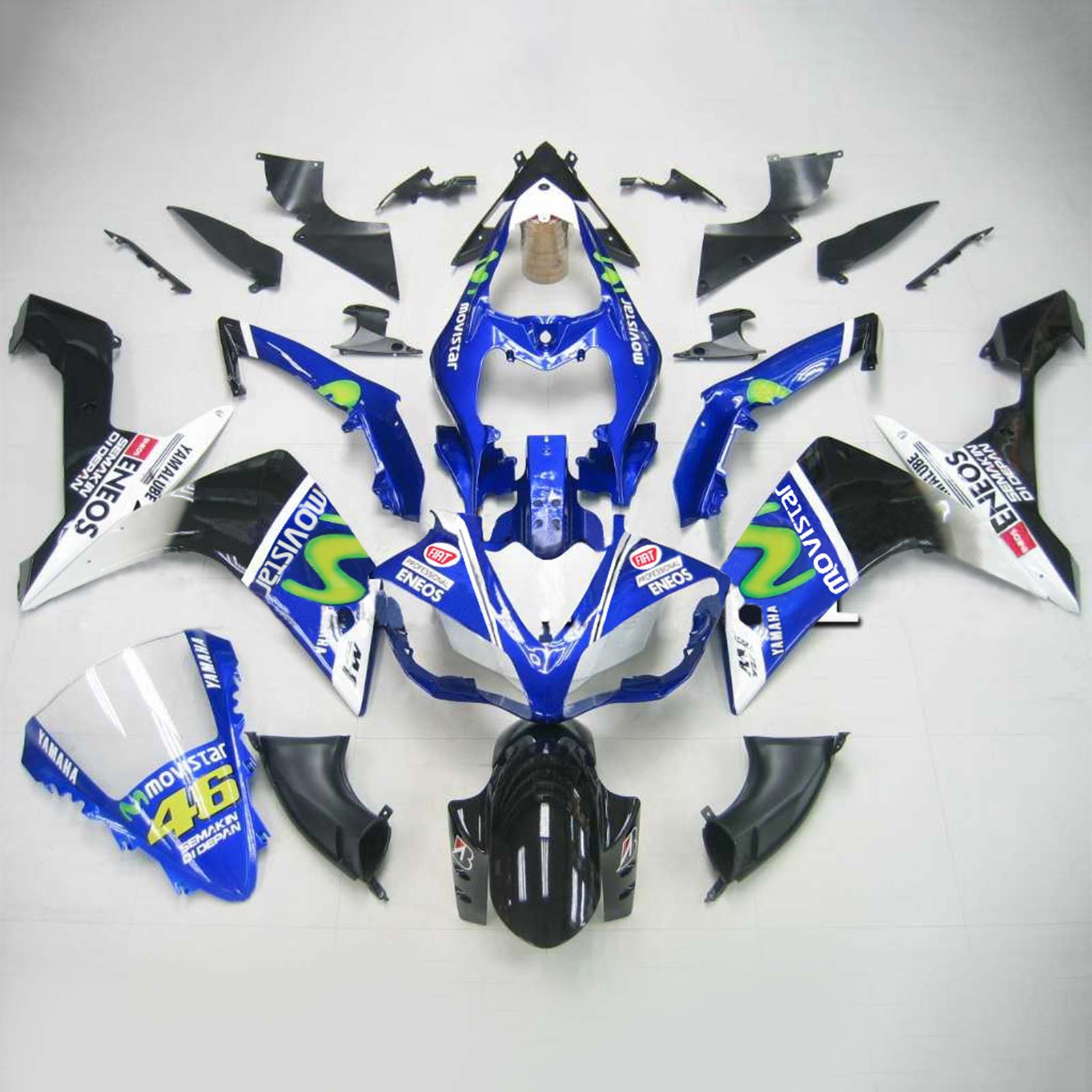 Kit Carenado Para Yamaha YZF 1000 R1 2007-2008 Genérico