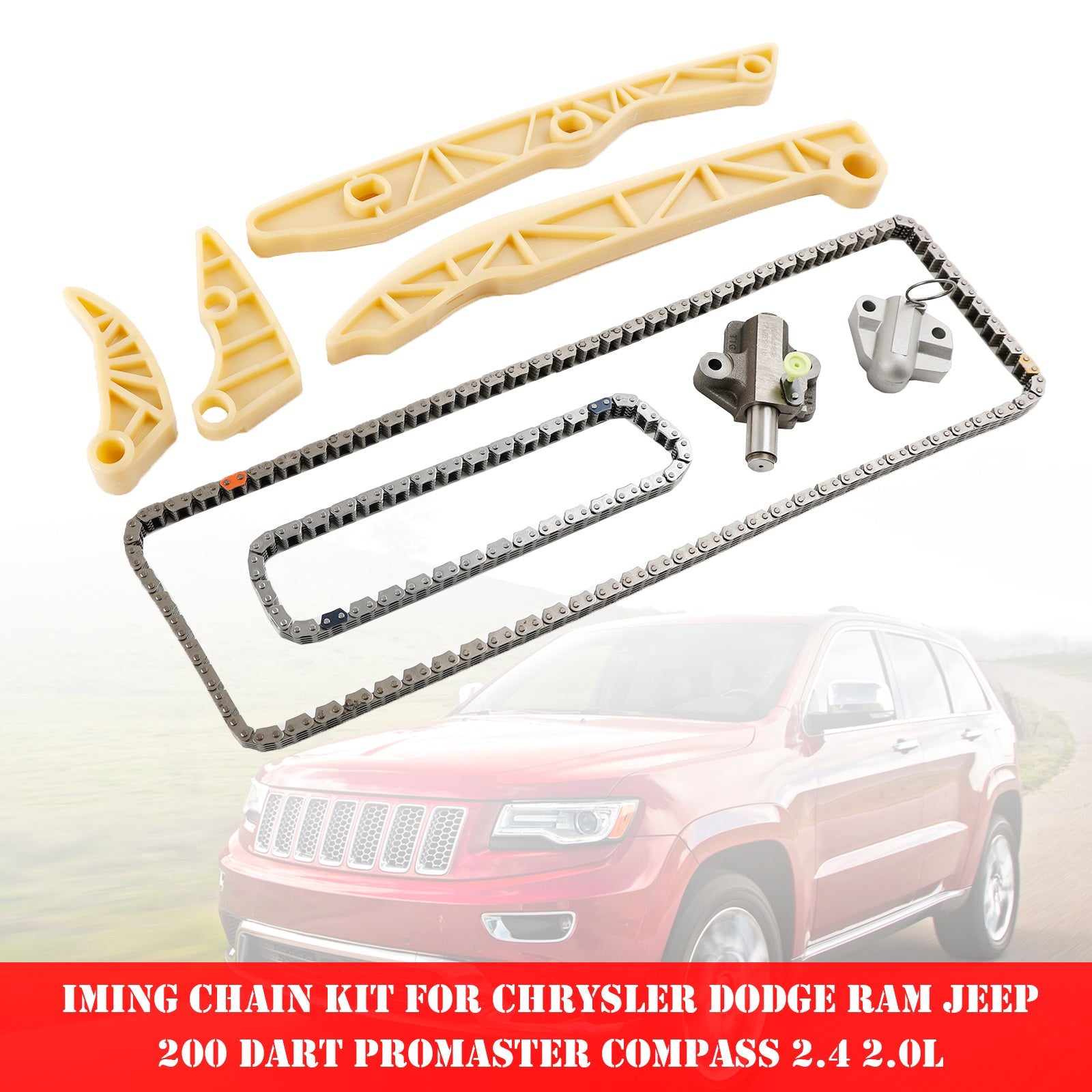 Kit de cadena de distribución Jeep Compass 2.4L 2017-2022 50048317 50048316