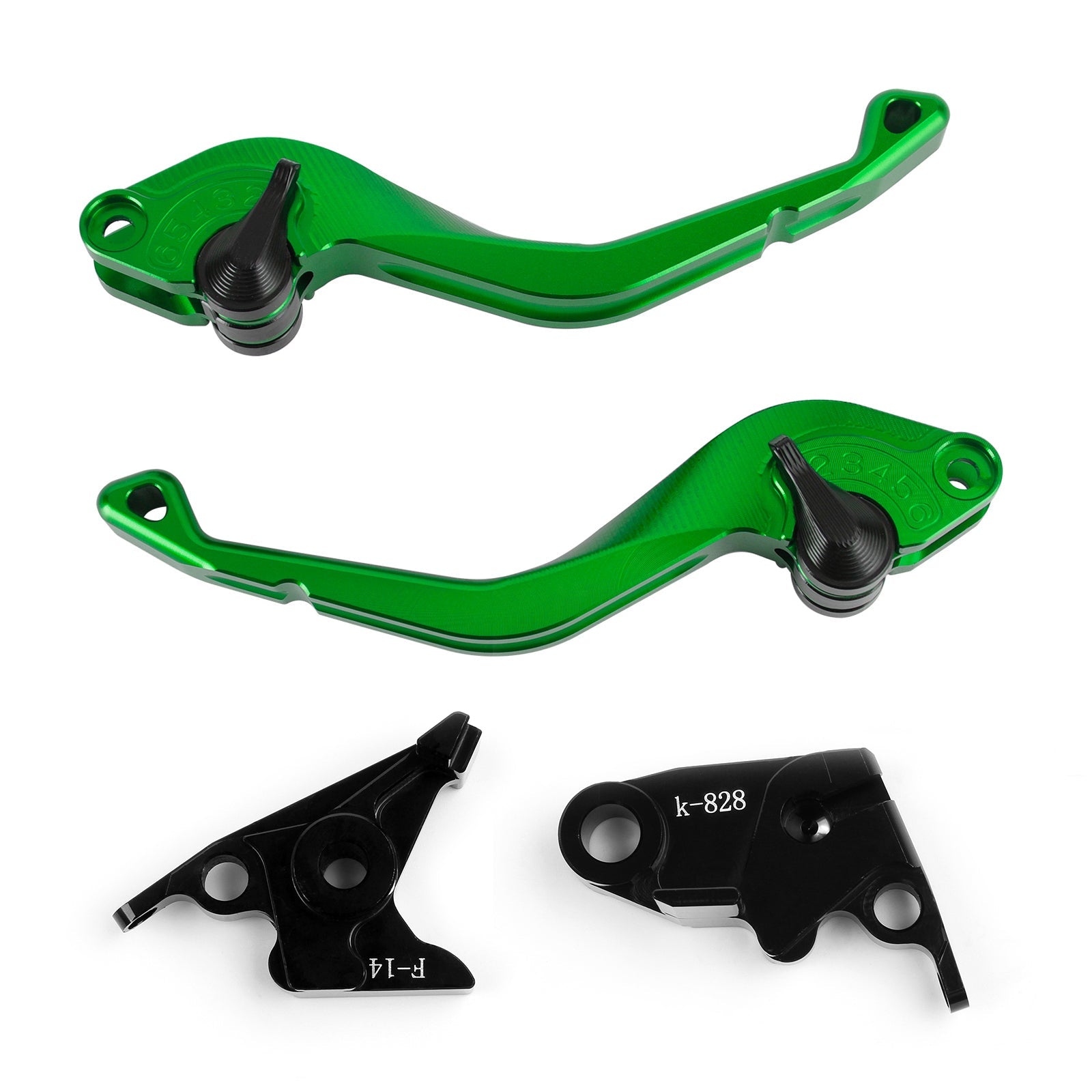 Palanca de freno de embrague corto CNC Kawasaki ZZR600 ZX6R ZX9R ZX10R Z1000