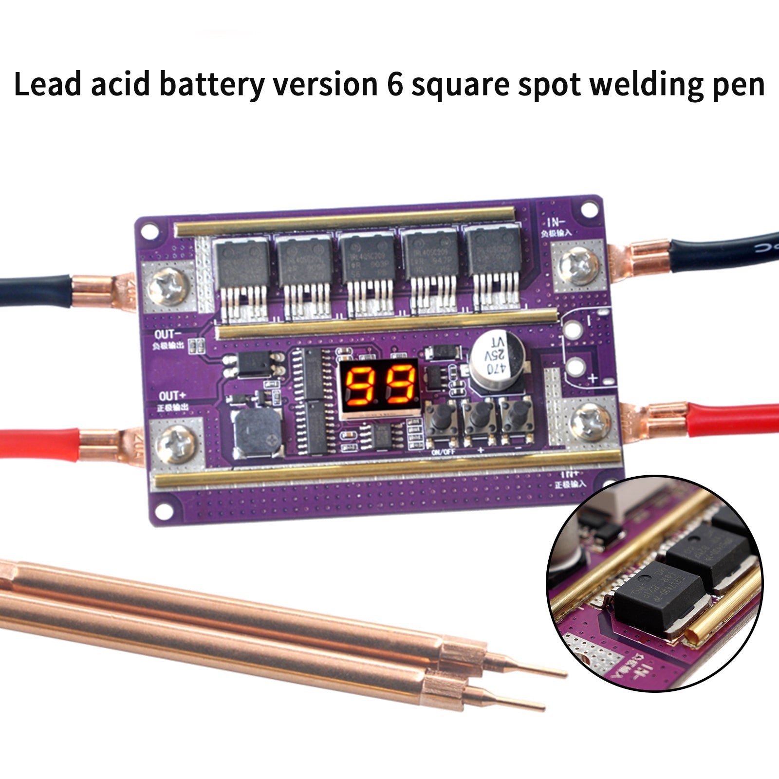 99 Gears Of Power Adjustable Mini Spot Welder Controller Board DIY Kit