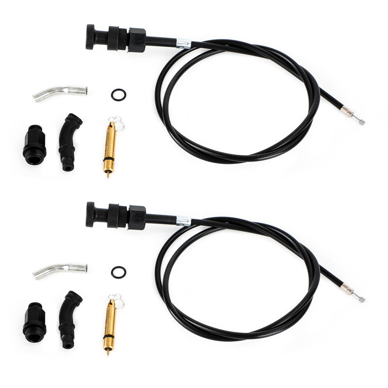 2x Kit de émbolo de cable de estrangulador de carburador apto para Honda Rancher TRX350 FM TM 00-06 Genérico