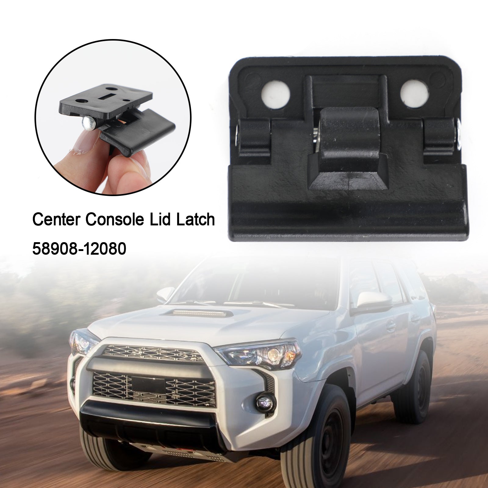 Center Console Lid Latch 58908-12080 For Toyota 4Runner Land Cruiser Lexus Scion