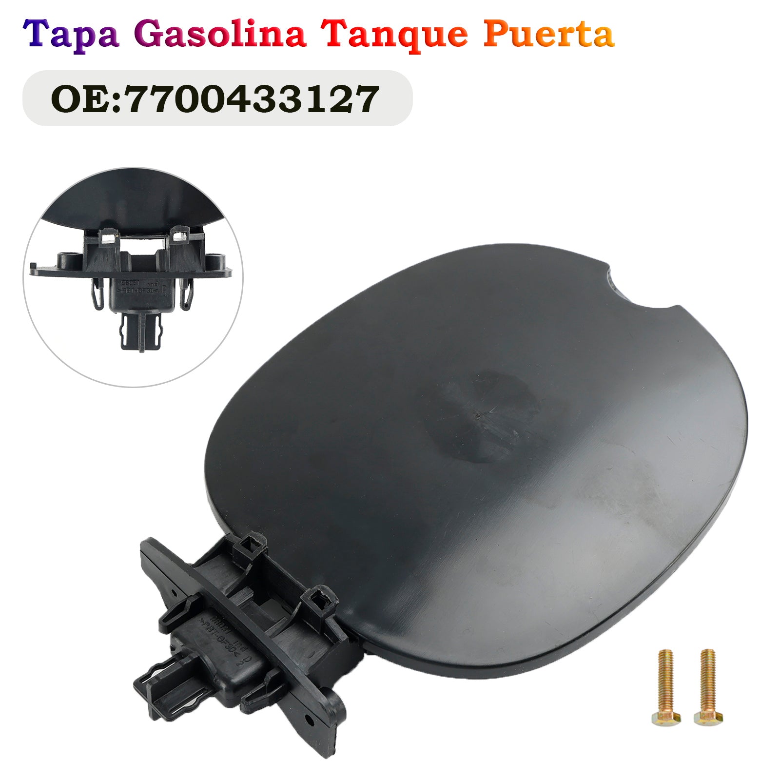 Black Fuel Tank Cover 7700433127 For Renault Clio II Thalia MK1 1999-2008