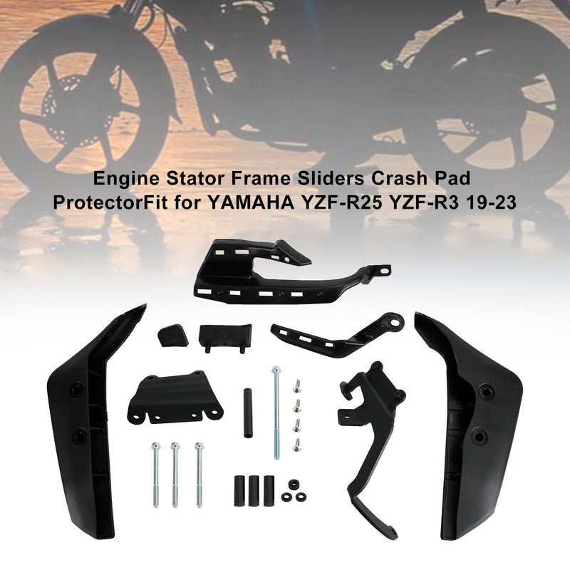 Yamaha Yzf R25 R3 2019-2023 Engine Guards Protective Stator Engine Cover